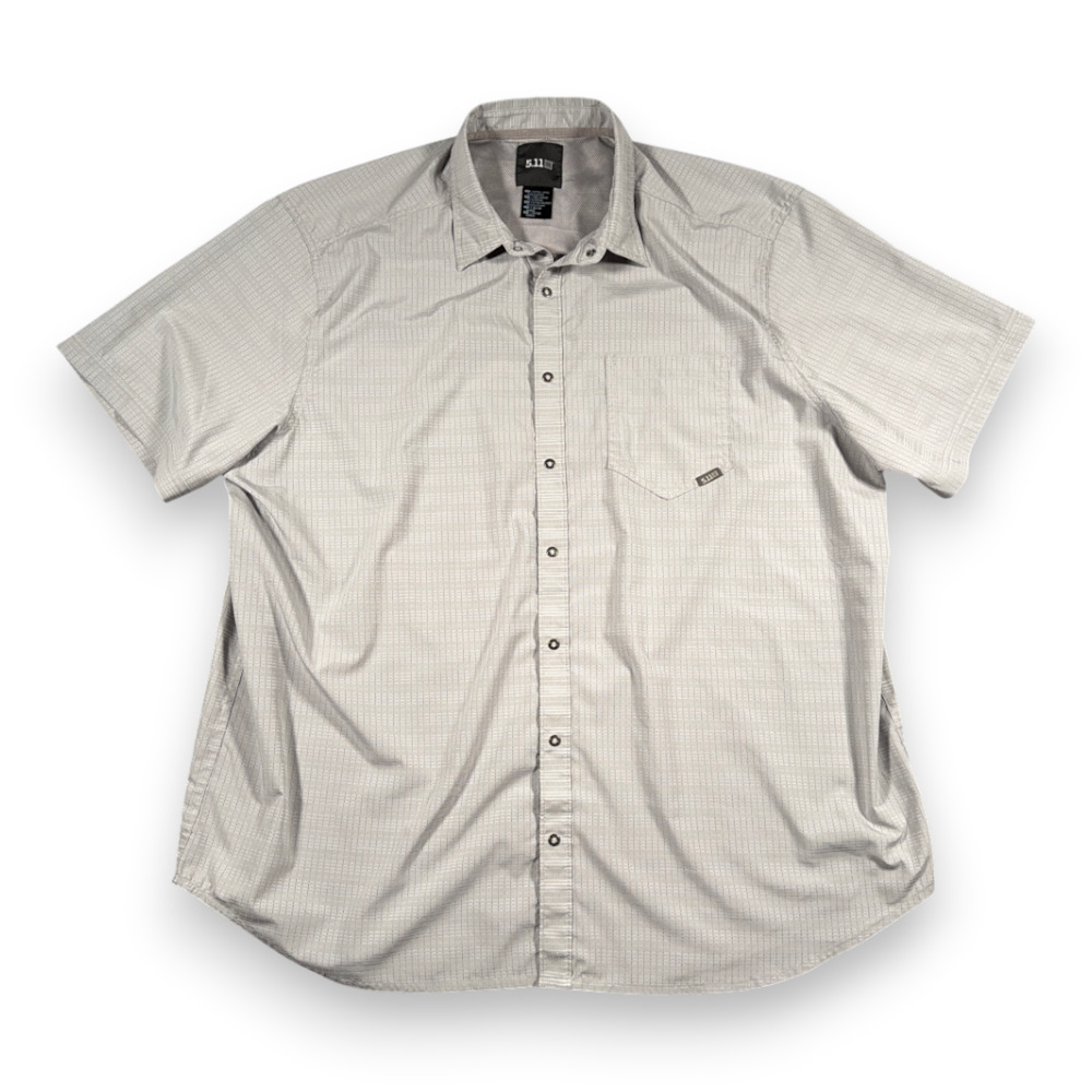 511 Tactical Shirt Adult 2XL XXL Gray Breathable Mesh Utility Outdoor Pocket